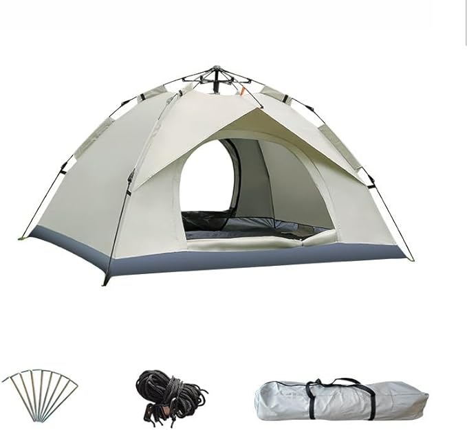 Camping Tent - Automatic Quick Open, Windproof, Easy Setup for Outdoor, Beach, Hiking, Traveling