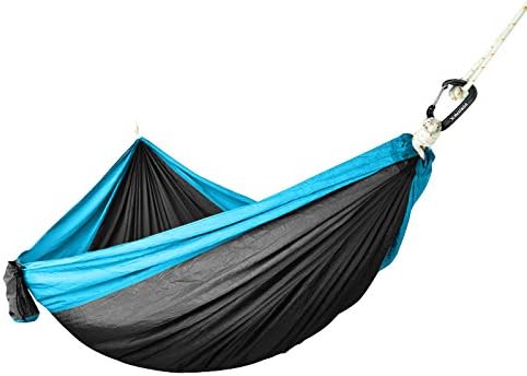 12KN Aluminum Carabiner Clip 4 Pack for Hammocks, 2700lbs Heavy Duty Large Clipping On Camping Accessories, Water Bottle,Backpacking and More - Black