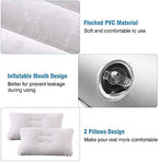 Inflatable Car Air Mattress Back Seat Bed with Air Pump,55 "x 35" Portable Thickened Car Travel Camping Sleeping Air Mattress Blow Up Bed for Car Universal SUV