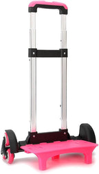 6 Backpack Trolley Foldable Cart with Telescopic Handle Luggage Travel Hand for School Bags Foldable with
