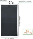 LensunSolar Flexible Solar Panel 125W 12V ETFE,42.9in x 23.2in Semi-Flexible Bendable Mono Solar Panel High Efficiency 125 Watt for RV Van Roof TopCamping Home Boat Marin