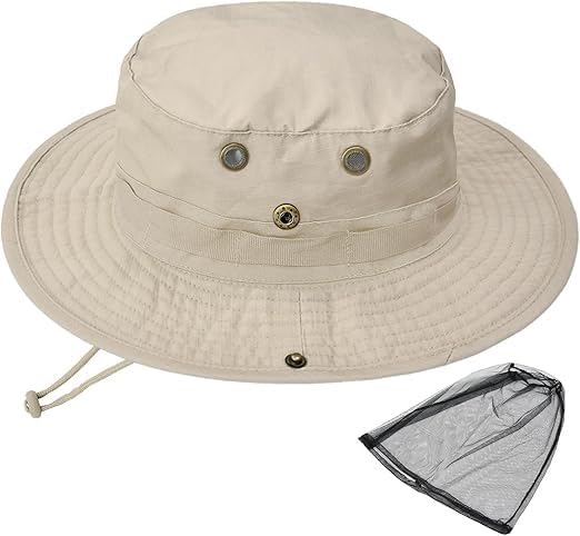 Sun Hats for Men Women Bucket Hat UPF 50+ Boonie Hat Foldable UV Protection Hiking Beach Fishing Summer Safari