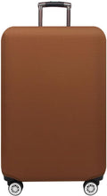 Morbuy Luggage Cover for Suitcase, Modern Solid Color Business Suitcase Cover Protector Fit 18-32 Inch Luggage, Baggage Covers with Zipper for Travel (XL(29-32inch suitcase),Brown)