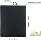 LensunSolar Flexible Solar Panel 240W 12V ETFE, 46.8in x 38in Semi-Flexible Bendable Mono Solar Panel High Efficiency 240 Watt for RV Van Roof TopCamping Home Boat Marin