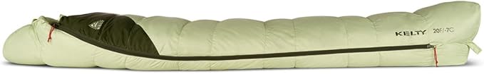 Kelty Cosmic 20 Down Mummy Sleeping Bag for Backpacking, Campers, 550 Fill Power, Recycled Fabrics with PFAS-Free DWR, Designed in Sunny Colorado,