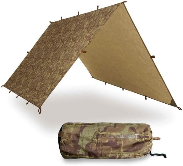 AquaQuest Safari Tarp – Lightweight Waterproof (5,000mm) Seam-Taped Ripstop Rain Fly for Backpacking, Thru-Hiking & Hammock Camping