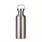 Stainless Steel Water Bottle Single Wall Metal Bottle Large Camping Water Cup with Handle Wide Mouth Leak Proof Lightweight Sports Kettle Cup (34 oz)