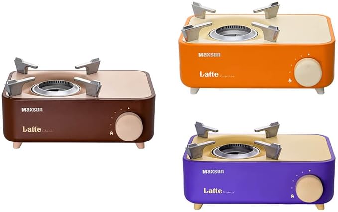 Maxsun Latte Series Mini Gas Stove with Magnetic Locking System (Choco)