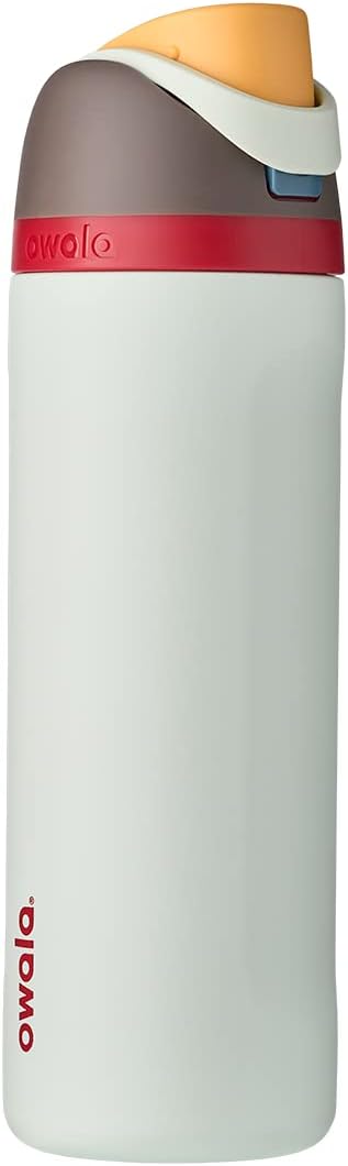Owala FreeSip Insulated Stainless Steel Water Bottle with Straw, BPA-Free Sports Water Bottle, Great for Travel, 24 Oz, Boneyard