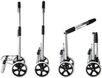 Folding Camping Wagon on Wheels Portable Trolley Cart for Groceries Shopping & Luggage Lightweight Hand Truck for s & Outdoor Activities