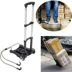 Heavy Duty Foldable Hand Truck with Wheels - Portable Luggage Cart for Camping, Festivals, Gardening, Shopping, and Home Use - Versatile & Durable Folding Trolley