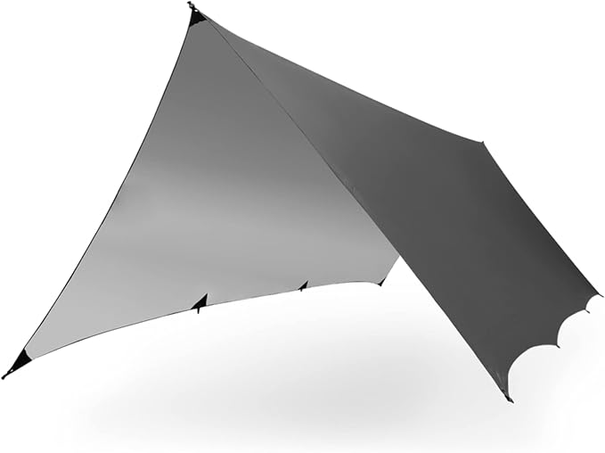 KAMMOK Kuhli Pro | Versatile Weather Shelter, (Waterproof, Durable, Portable, Camping Tarp, Hammock Tarp, Rain Cover), Granite Gray