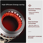 (1.4-Litre) Backpacking Camping Stove Portable Cooking System with Piezo Ignition, Outdoor Mini Burner Camping Stove Kit Propane, Ideal for Hiking Fishing Hunting Emergency & Survival