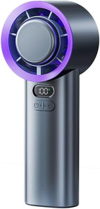 Portable Fan For Travel Mini: Small Pocket Handheld Fan Personal Rechargeable Turbo Battery Operated USB High Speed Keeping Cool In Hot Weather Summer Beach For Women - Gray