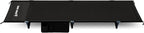 ONETIGRIS SUPRAGRIS Camping Cot, Support Up to 400lbs, Lightweight Comfortable Folding Bed for Camping, Hiking, Backpacking, Travel, Car Trips, Office Nap (Black)