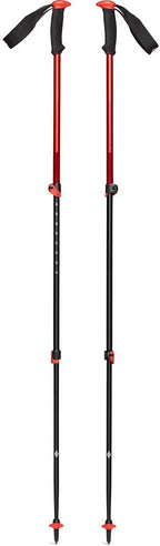 BLACK DIAMOND Trail Sport Trekking Poles, Two Lightweight Collapsible Aluminum Hiking Sticks with FlickLock Easy Adjustability for Hiking, Trekking, Backpacking, Walking, Camping, Travel