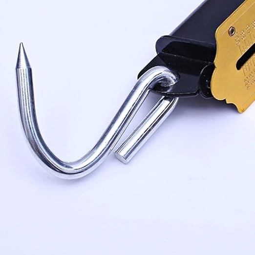 Portable Luggage Scale, Yellow Fishing Scale with Hook Portable Mechanical Luggage Scale Weight Scale Auto-Off Function for Household Shops