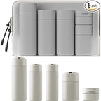 Travel Bottles Set - TSA Approved Leak Proof Squeezable Containers for Toiletries, Conditioner, Shampoo, Lotion & Body Wash Accessories (gray)