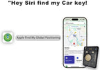 Slim Air Tag Wallet Tracker Card, [Apple MFi Certified], Bluetooth Tracker for Wallets, Passport, Keys, Work with Apple Find My, Wireless Charging, 5-10 Years Staying Power, iOS Only