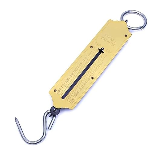 Portable Luggage Scale, Yellow Fishing Scale with Hook Portable Mechanical Luggage Scale Weight Scale Auto-Off Function for Household Shops