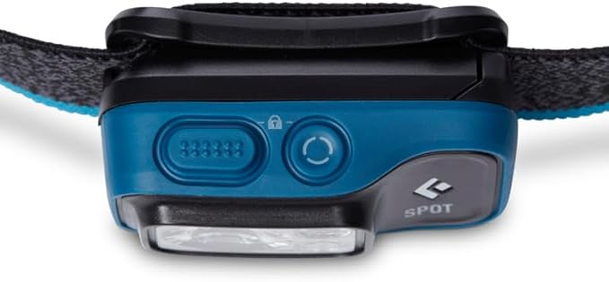 BLACK DIAMOND Spot 400 LED Headlamp, Waterproof and Dimmable Battery Powered Headlamp for Camping, Hiking, Running, Work, Travel with Red Light Mode, Azul