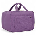 BAGSMART Toiletry Bag Travel Bag with Hanging Hook, Water-resistant Makeup Cosmetic Bag Travel Organizer for Accessories, Shampoo, Full Sized Container, Toiletries (Purple, Medium)