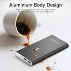 Pilot 4GS Portable Charger 12000mAh Fast Charging Power Bank Dual 3A High-Speed Output Battery Pack Compatible with iPhone 16 15 14 13 12 11 and More (Black)