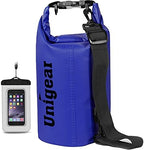 Unigear Dry Bag Waterproof, 2L/5L/10L/20L/30L/40L Floating and Lightweight Bags for Kayaking, Boating, Fishing, Swimming and Camping with Waterproof Phone Case