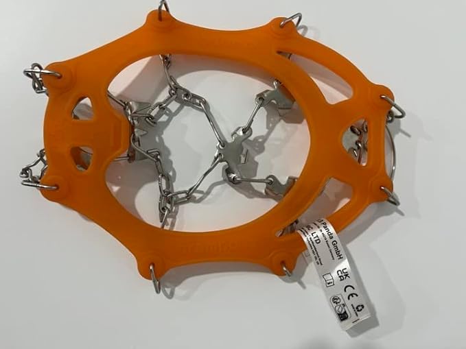 WIN.MAX Crampons for Shoes, Traction Cleats Ice Snow Grips with 19 Stainless Steel Spikes, Shoe Talons Anti - Slip Boots Spikes for Walking, Jogging, Climbing and Hiking