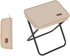 THE LIMIT Mini Folding Stool with Carry Bag for Travel, Hiking, BBQ, Fishing and Leisure (Khaki)