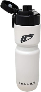Speedfil Speedflask 21 oz. Vacuum Insulated Stainless Steel Cycling Sports Water Bottle with NEW Bounce Back Lid 2.0 (White)