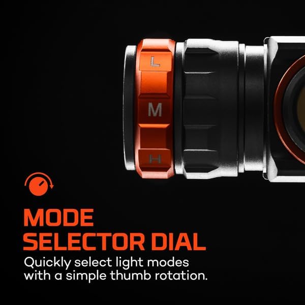 NEBO Transcend 3K Headlamp | 3000 Lumen, 5 Light Modes, USB-C Rechargeable, Waterproof, Magnetic, Detachable Light, Hat Clips, and Hard Hat Compatible, Outdoor, Mechanic, Construction Work