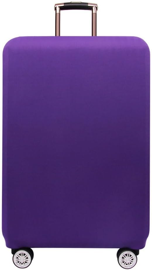 Morbuy Luggage Cover for Suitcase, Modern Solid Color Business Suitcase Cover Protector Fit 18-32 Inch Luggage, Baggage Covers with Zipper for Travel (XL(29-32inch suitcase),Purple)