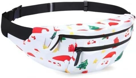 MAXTOP Large Crossbody Fanny Pack with 4-Zipper Pockets,Gifts for Enjoy Sports Festival Workout Traveling Running Casual Hands-Free Wallets Waist Pack Phone Bag Carrying All Phones