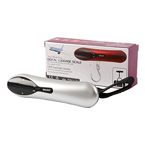 Electronic Handheld Luggage Scale, 50kg Mini Travel Scale for Shipping, High-Precision Portable Scale for Grocery Bags(Black)