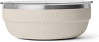 YETI Rambler Low Bowl, Vacuum Insulated, Stackable and Nestable Stainless Steel Bowl with Lid, 3.6 Quart, Cape Taupe