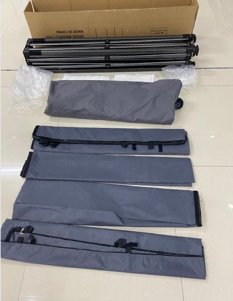 COBIZI 10x15 Pop up Canopy Tent 10x15 Canopy with 4 Sidewalls Waterproof Heavy Duty Commercial Canopy for Parties Outdoor Garden Gazebo Tent, Carry Bag(10x15ft, Gray)