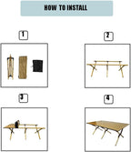 Portable Low Alluminum Roll Up Travel Folding Table for Beach, Camping, & Picnic – Compact, Lightweight, Multi-Purpose for Indoor & Outdoor Use