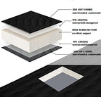 KingCamp Self Inflating Sleeping Pad, R 7.9 Air & Foam Sleeping Pad for Camping, 3" Thick Single Camping Mattress with 3D Sidewalls & Wave Surface Cut for Outdoor Tent Cot Car, PVC Free (Black)