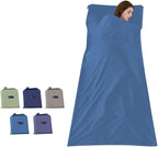 Sleeping Bag Liners Lightweight Travel Camping Sheet Sleep Bag Liner Adults Lightweight Warm Weather Hotel Compact Portable Sleeping Sack Indoor Outdoor Hostels Traveling Backpacking Hiking Blankets