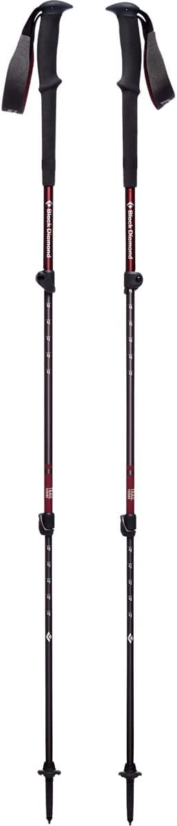 Black Diamond Women's Trail Trekking Poles, Two Lightweight Collapsible Aluminum Hiking Sticks with FlickLock Adjustability for Hiking, Trekking, Backpacking, Walking, Camping, and Travel