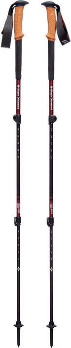 BLACK DIAMOND Womens Trail Cork Trekking Poles, Pair of 2 Lightweight Collapsible Aluminum Hiking Sticks with Cork Grips for Backpacking, Walking, Camping, Mountaineering