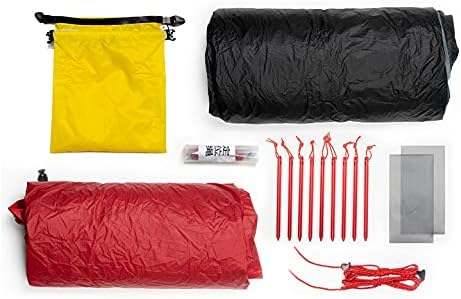 Lanshan 2 Person Tent Hiking Ultralight Camping Tent Professional 15D Silnylon Rodless Trekking Pole Tent Waterproof Backpacking Outdoor for Camping, Bivvy