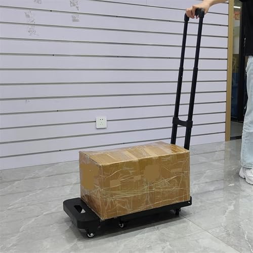 Heavy Duty Folding Hand Truck Cart Portable Trolley for Camping Travel Luggage Home and Grocery Compact Foldable Design for Easy Storage and Transport