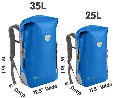 Skog Å Kust BackSak Heavy Duty Waterproof Backpack - Gear Bag for Sports, Travel, & More - 25 & 35 Liter Sizes