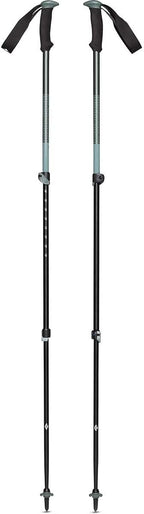 BLACK DIAMOND Trail Sport Trekking Poles, Two Lightweight Collapsible Aluminum Hiking Sticks with FlickLock Easy Adjustability for Hiking, Trekking, Backpacking, Walking, Camping, Travel