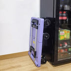 Large Folding Flatbed Hand Truck Portable Trolley for Cargo Luggage and Household Use Heavy Duty Black Utility Cart Ideal for Couriers and Moving.