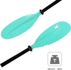 Kayak Paddle - Adjustable 2 Pieces Aluminum Alloy Shaft with Glass Fiber Blade for Surfing,Oar Fishing Easy Packable Travel