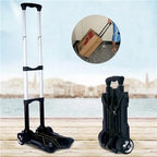 Heavy Duty Foldable Hand Trolley Cart Portable Folding Truck for Travel Shopping Camping & Garden Luggage & Pallet Transport (Purple)