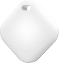 Air Tracker Tag, IP67 Waterproof Bluetooth Tracker, Keychain Finder, Item Locator Compatible with iOS and Android for Backpacks, Suitcases and Wallets, Cars, Keys and Cameras (White-1)